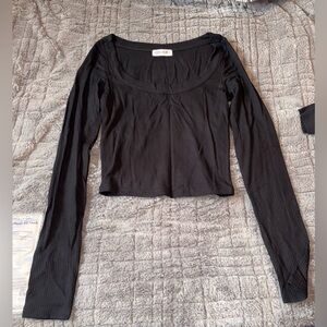 NWOT Women's Black Long Sleeve Top